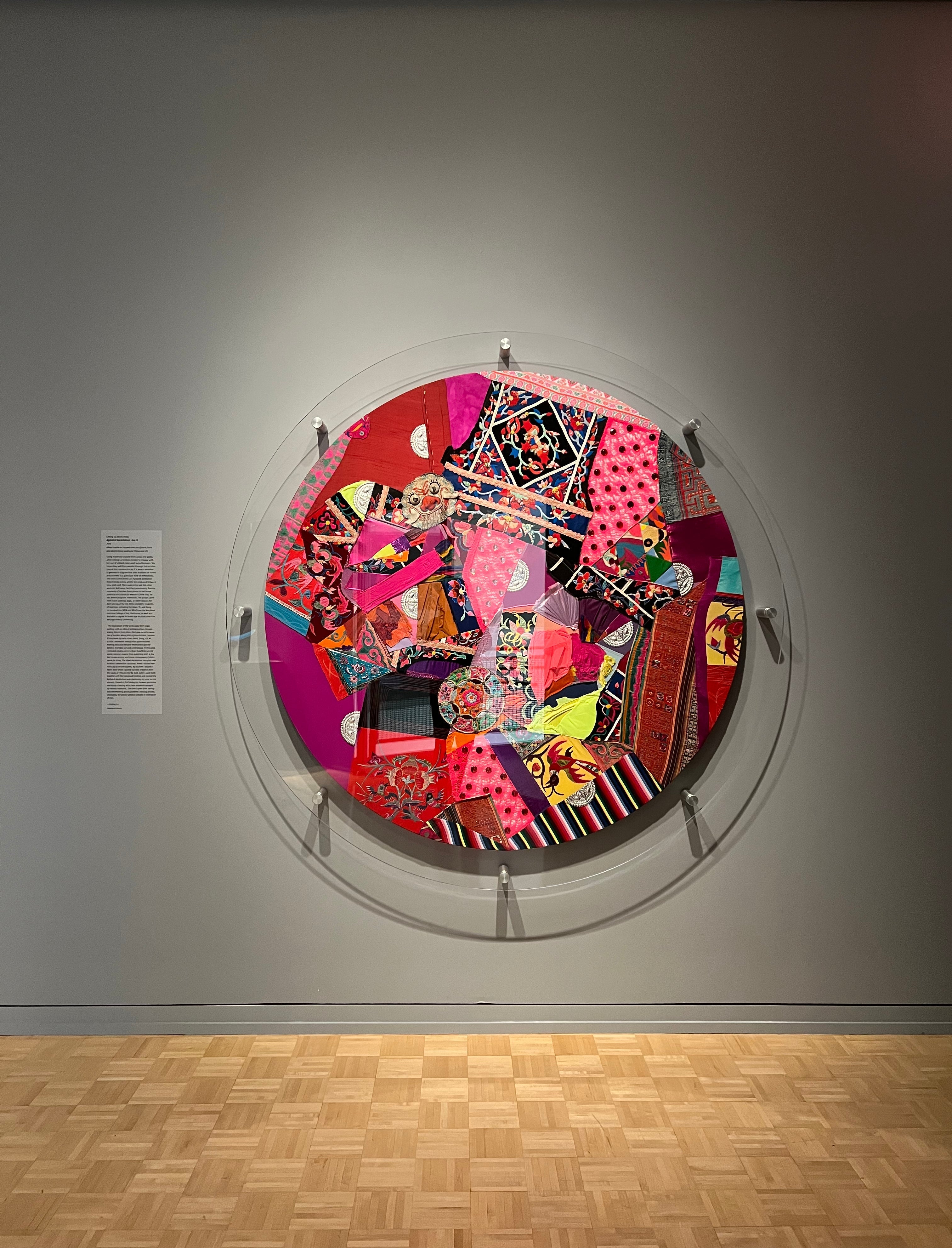 Linling Lu: Agitated Meditation, No.12, a Mixed Media Work installed at The Walters Art Museum