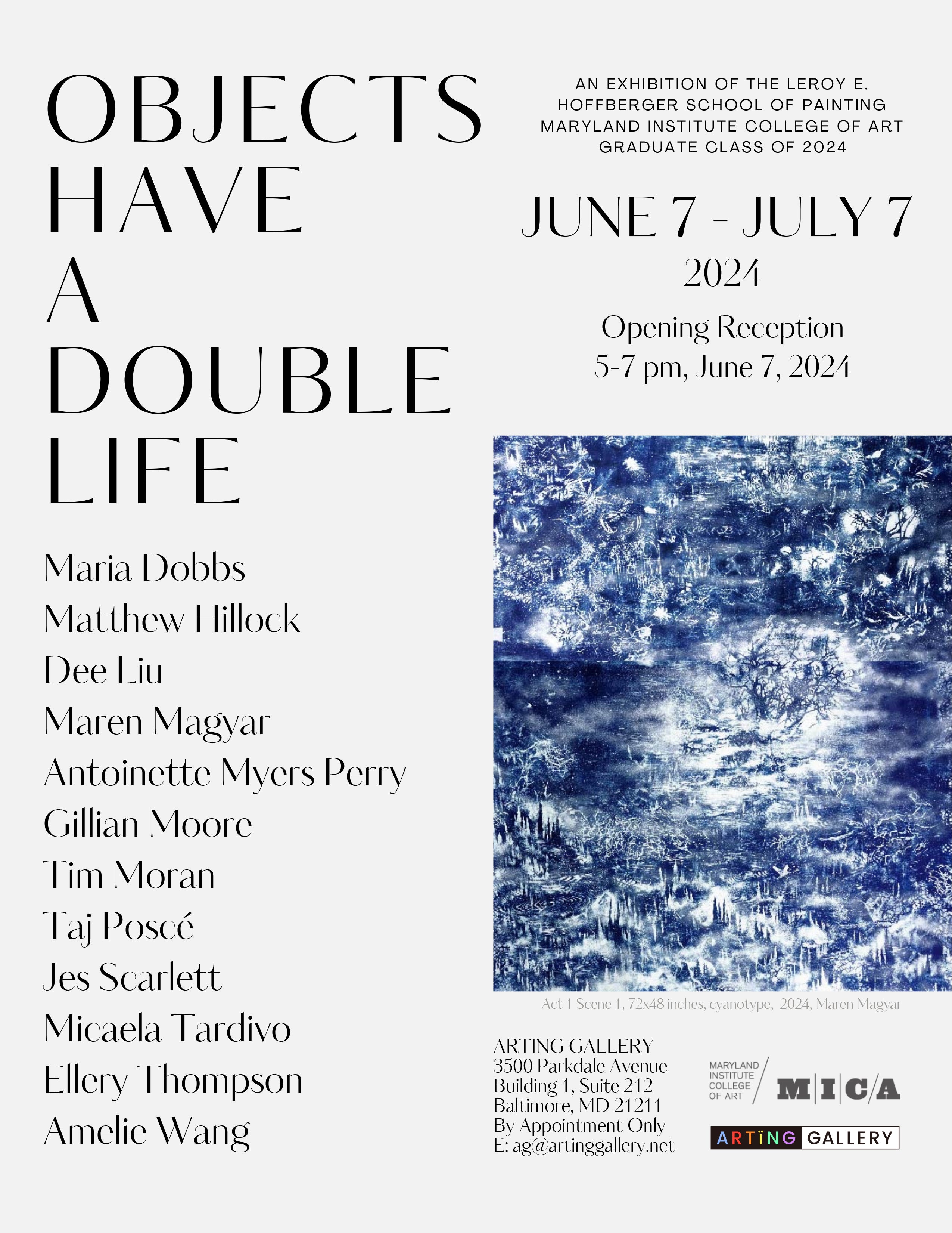 OBJECTS HAVE A DOUBLE LIFE | JUNE 7 - JULY 7, 2024