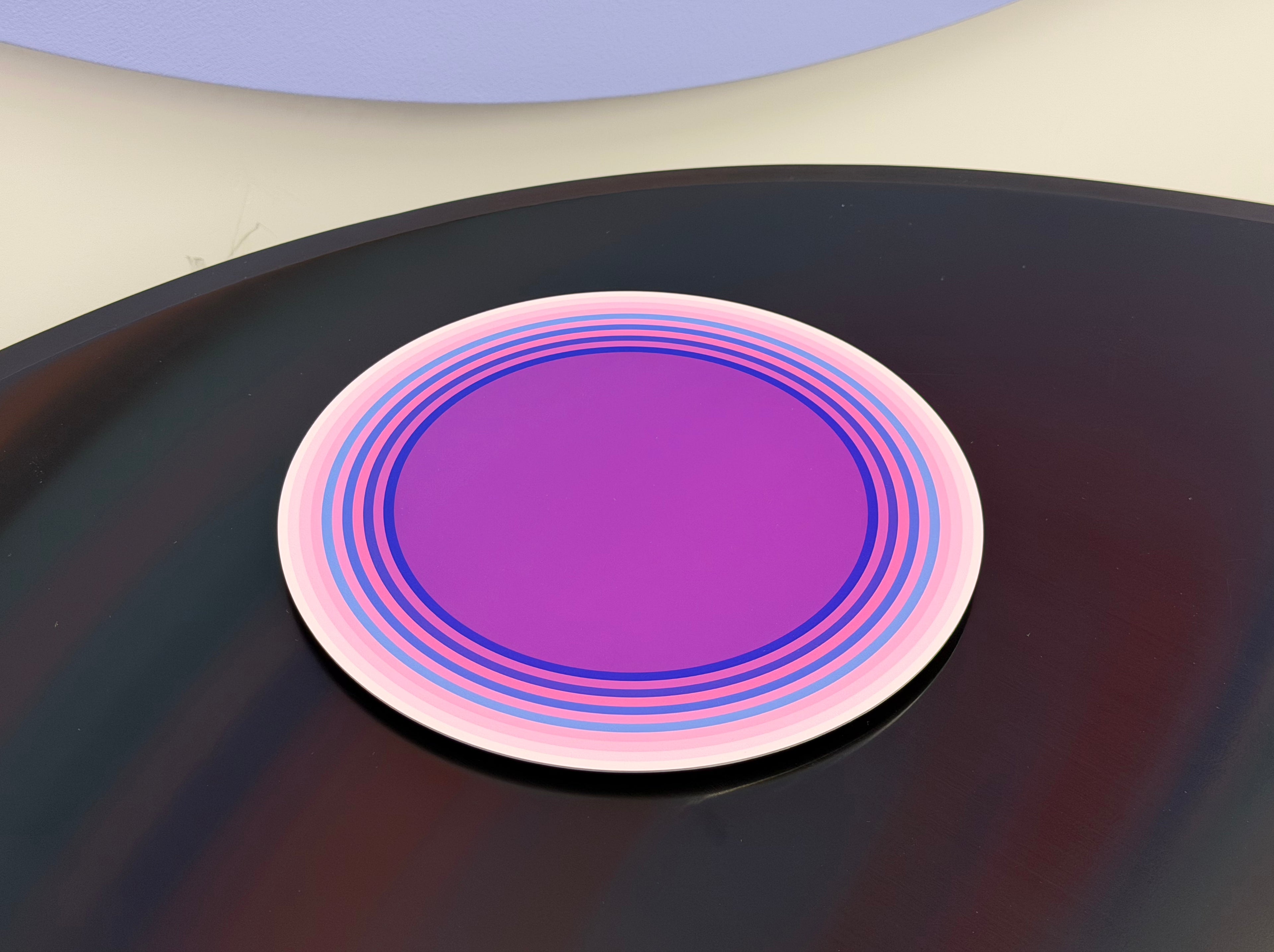 Linling Lu: Repertoire Editions - Artist Design Archival Print on Round Shaped Metal, Based on Original Paintings Exhibited in Museums and Public Collections