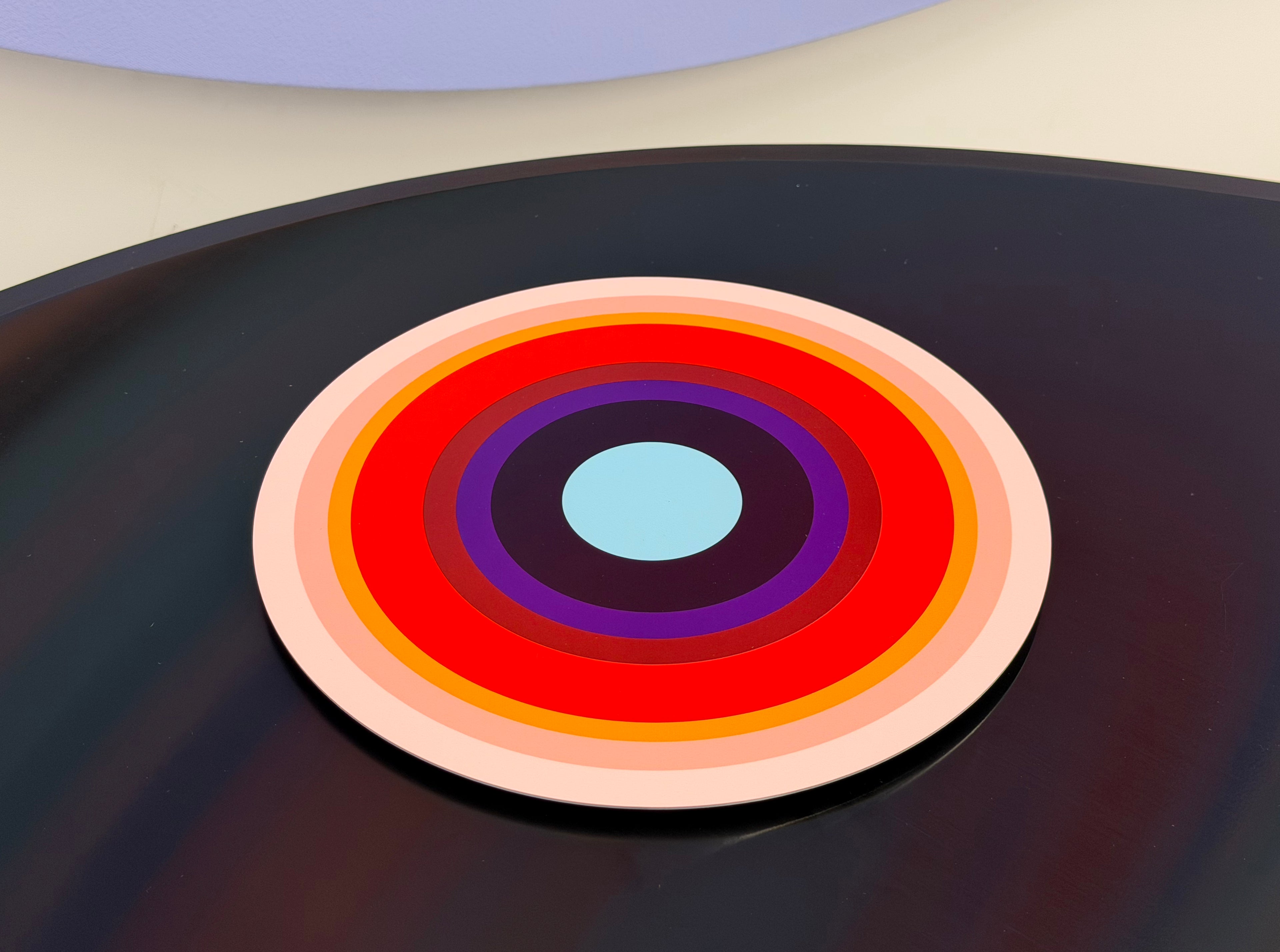 Linling Lu: Repertoire Editions - Artist Design Archival Print on Round Shaped Metal, Based on Original Paintings Exhibited in Museums and Public Collections