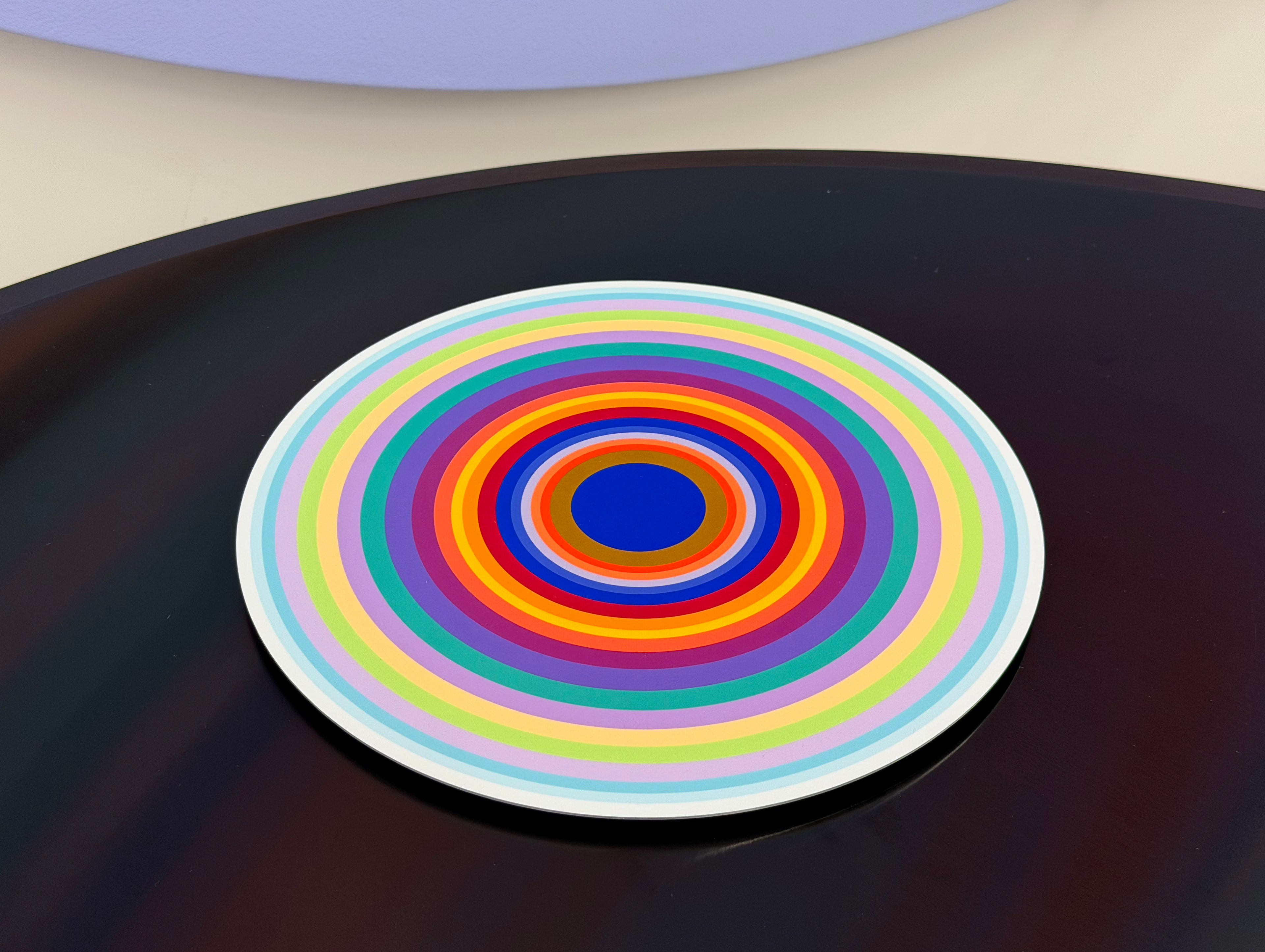 Linling Lu: Repertoire Editions - Artist Design Archival Print on Round Shaped Metal, Based on Original Paintings Exhibited in Museums and Public Collections