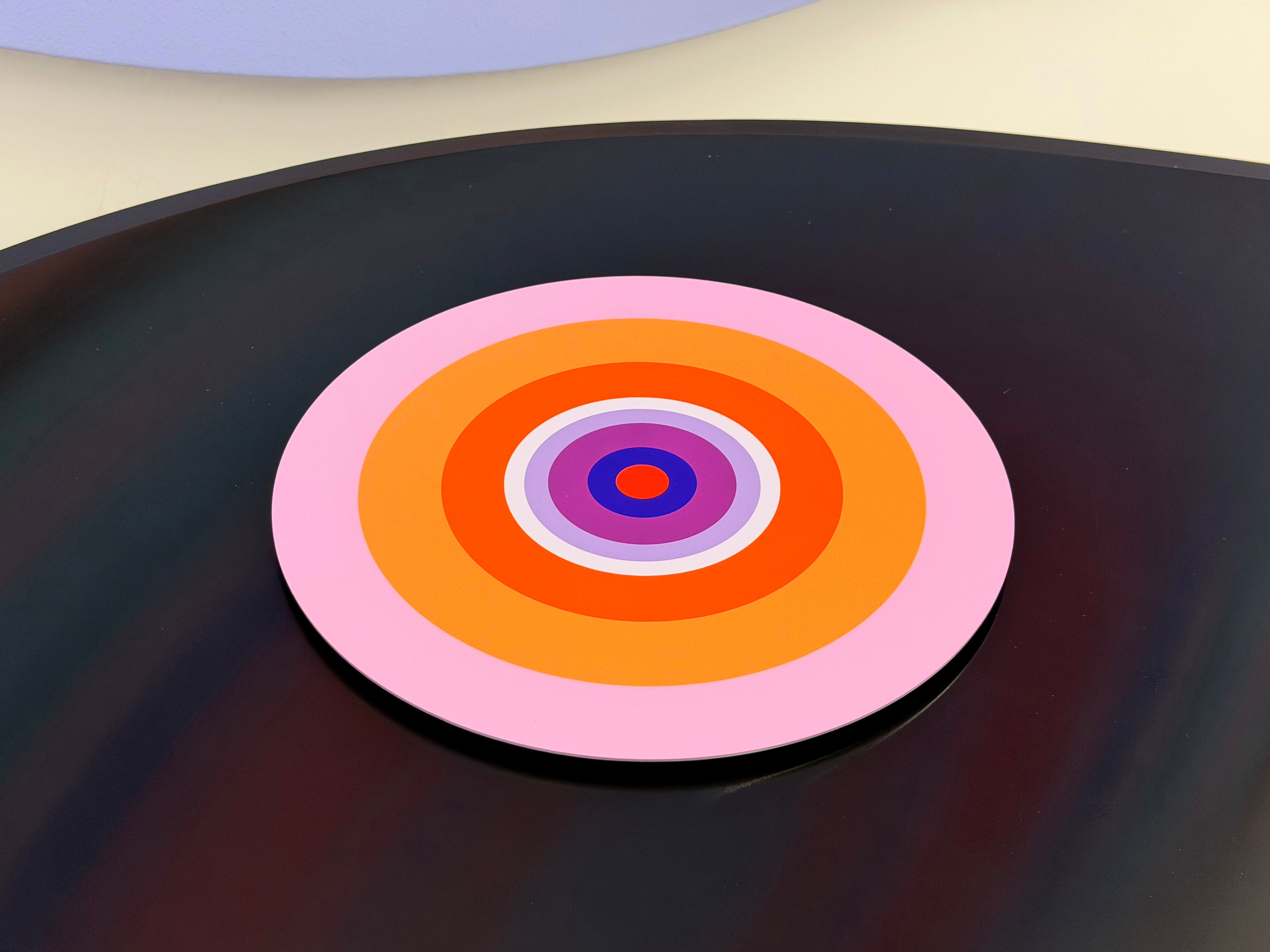 Linling Lu: Repertoire Editions - Artist Design Archival Print on Round Shaped Metal, Based on Original Paintings Exhibited in Museums and Public Collections