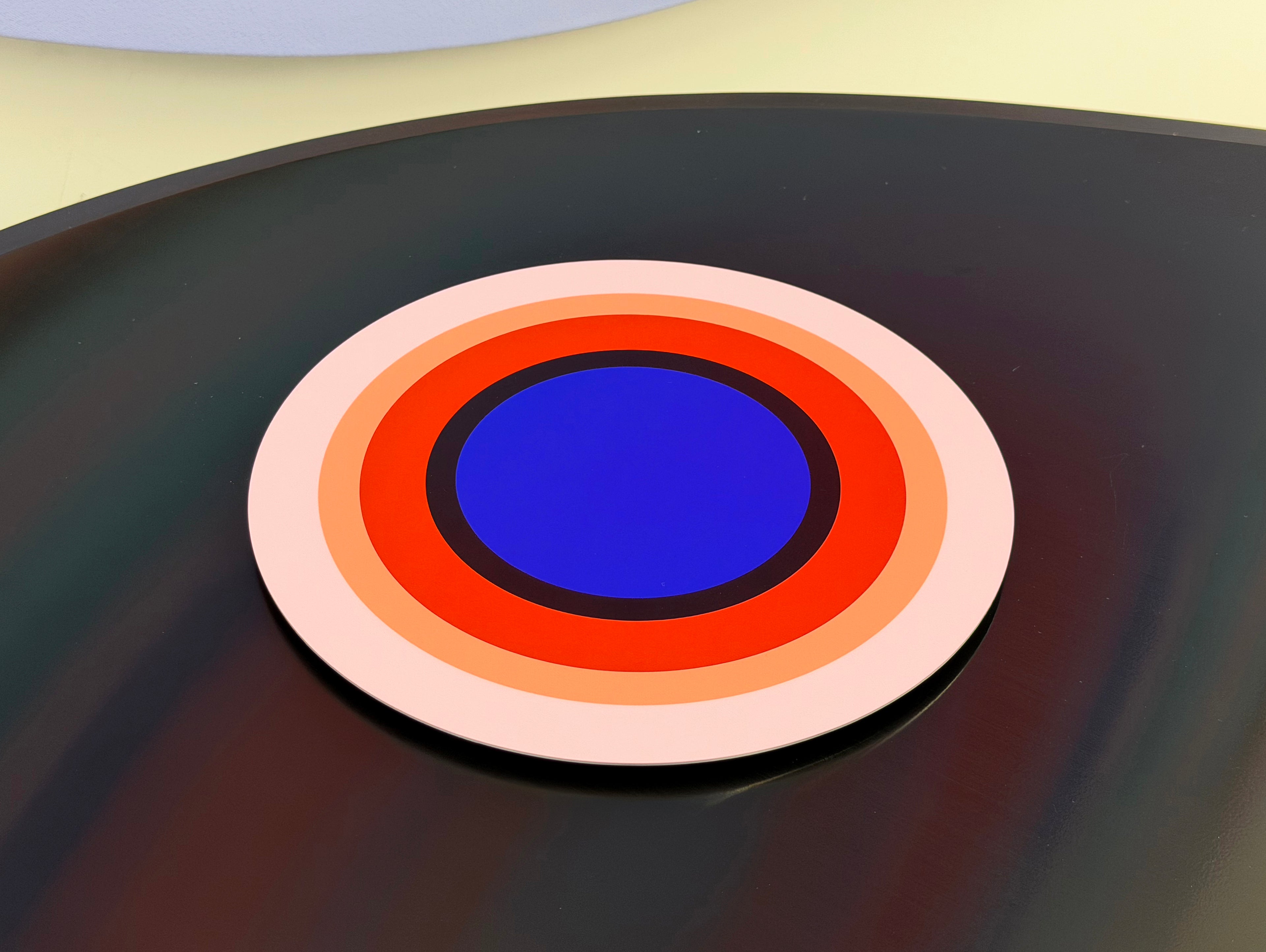 Linling Lu: Repertoire Editions - Artist Design Archival Print on Round Shaped Metal, Based on Original Paintings Exhibited in Museums and Public Collections
