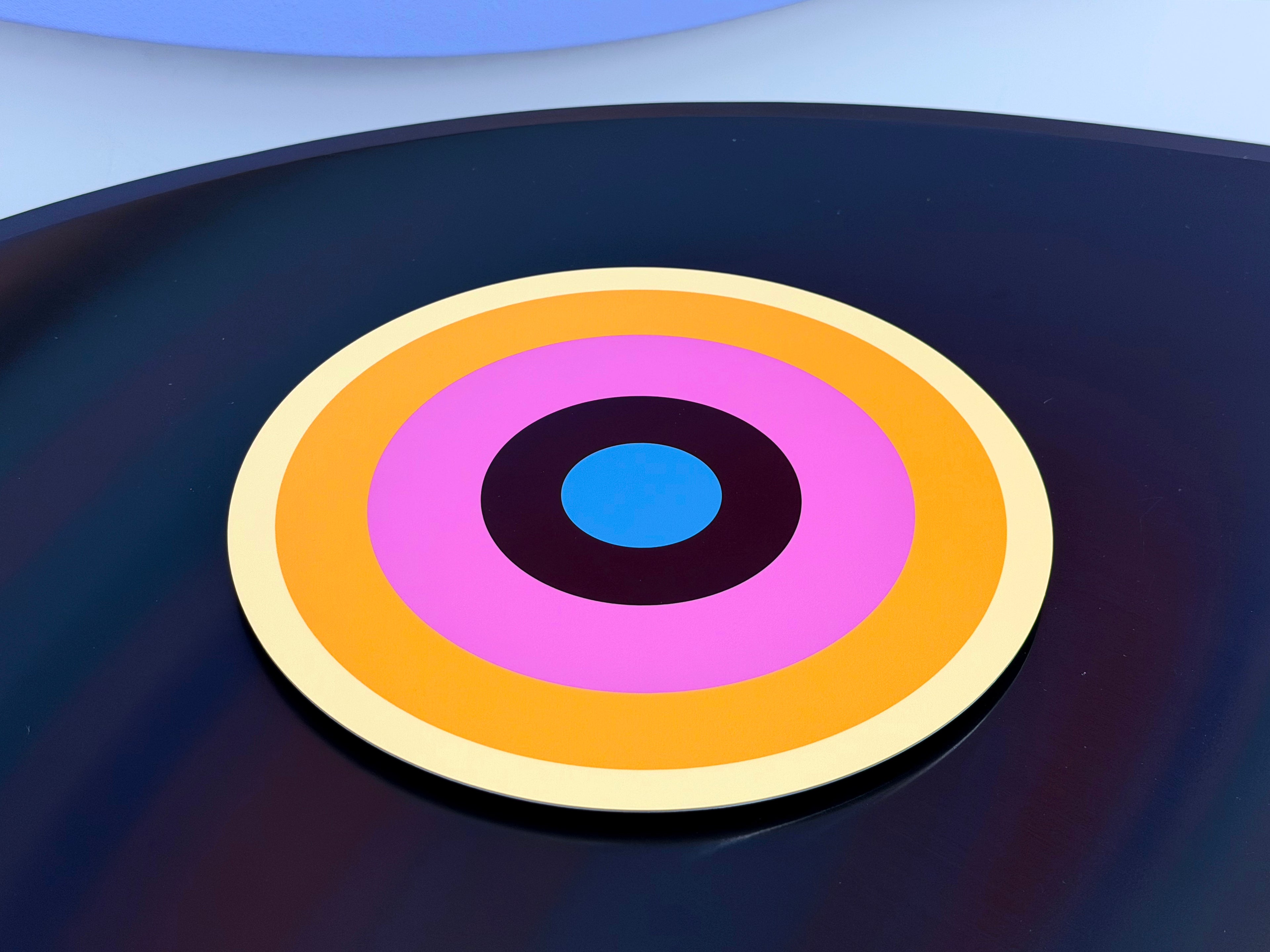 Linling Lu: Repertoire Editions - Artist Design Archival Print on Round Shaped Metal, Based on Original Paintings Exhibited in Museums and Public Collections
