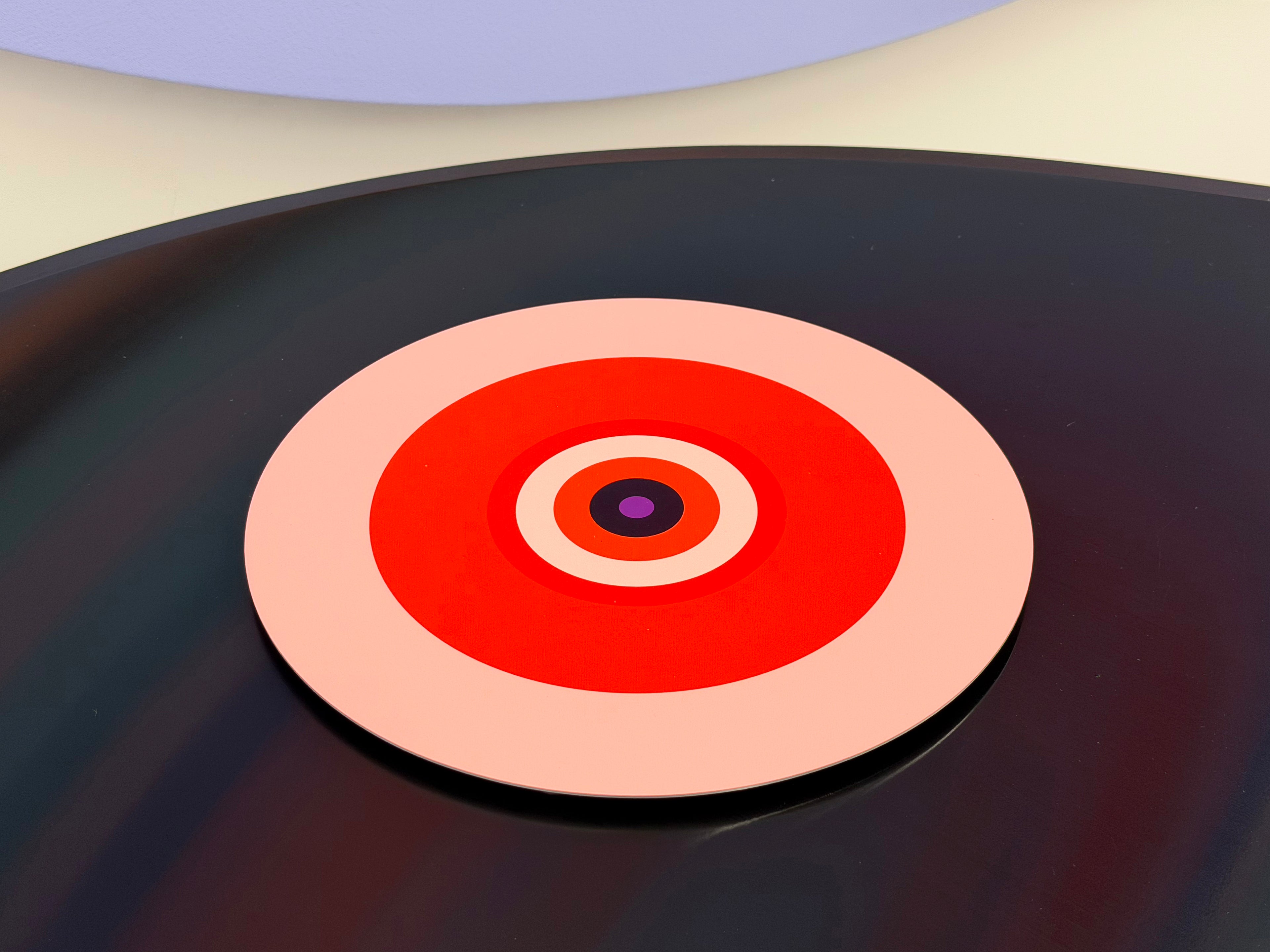 Linling Lu: Repertoire Editions - Artist Design Archival Print on Round Shaped Metal, Based on Original Paintings Exhibited in Museums and Public Collections
