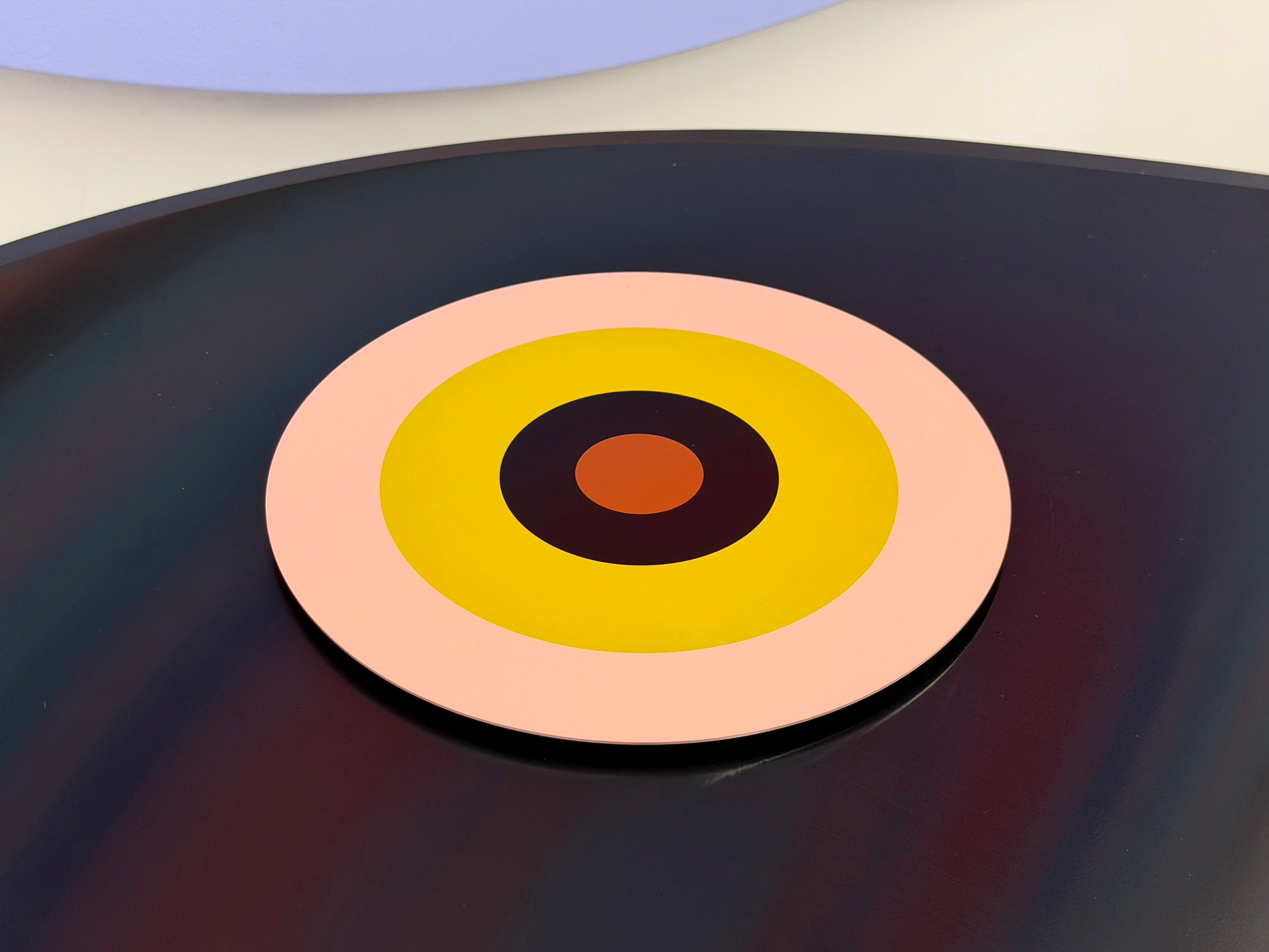 Linling Lu: Repertoire Editions - Artist Design Archival Print on Round Shaped Metal, Based on Original Paintings Exhibited in Museums and Public Collections