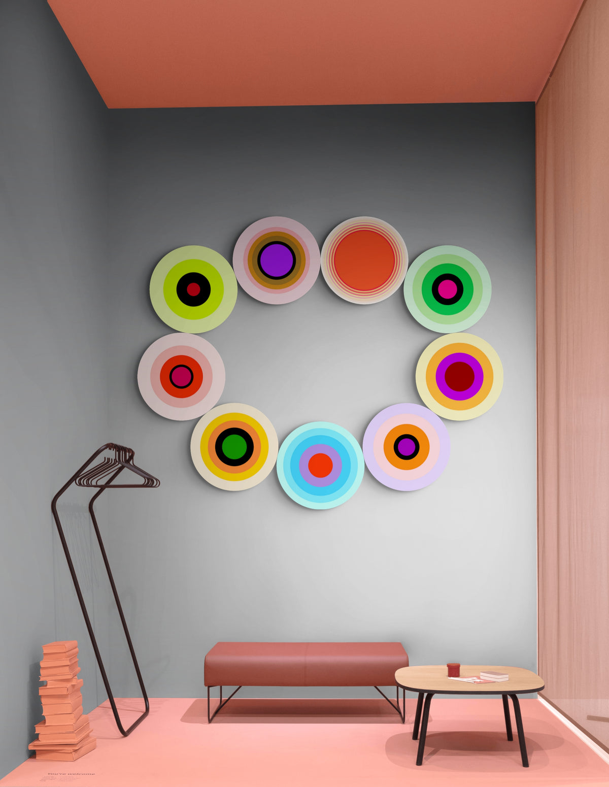 Linling Lu, Circle Dance II, Artist Design Special Edition Archival Prints on Metal, 18" diameter